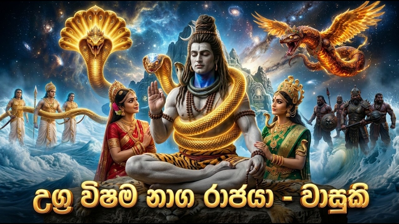 උග්&zwj;ර විෂම නාග රාජයා 🐍 The Epic Story of Vasuki Naga Raja | Hindu Mythology Sinhala