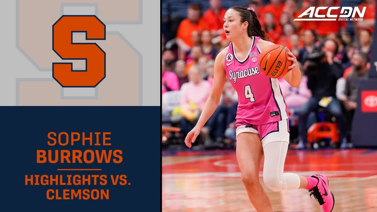 Syracuse Guard Sophie Burrows Highlights vs. Clemson