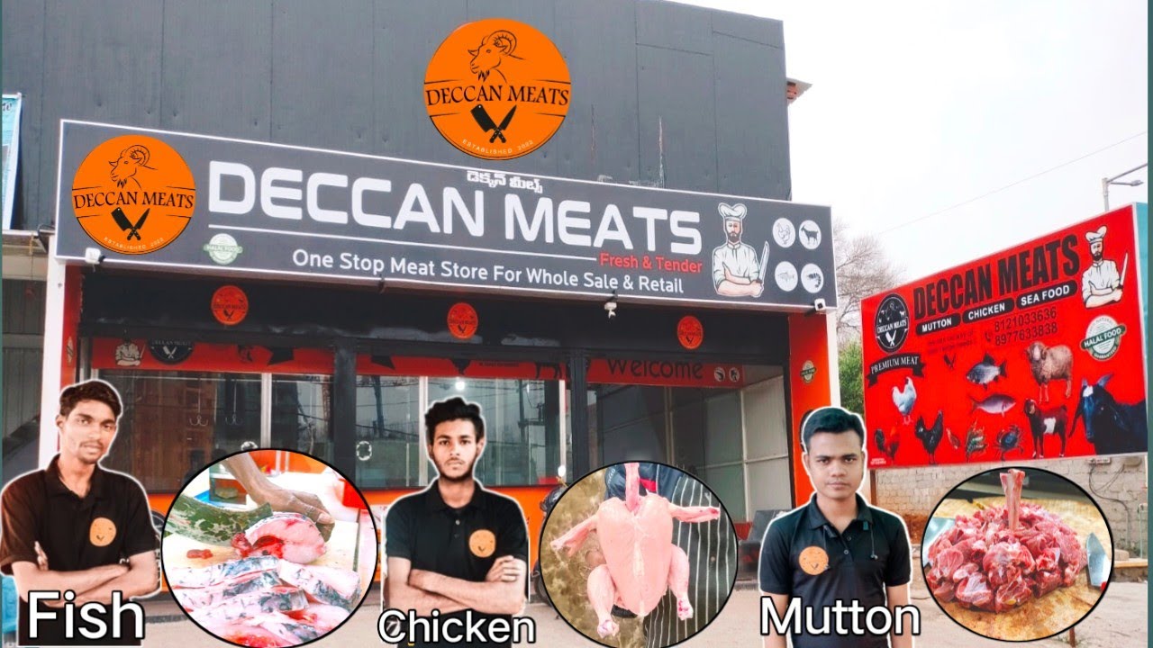 BEST AMAZING MEAT STORE NEW OPENING DECCAN MEATS STORE CHICKEN🐔 MUTTON🍖FISH 🐟 WHOLESALE And RETAIL