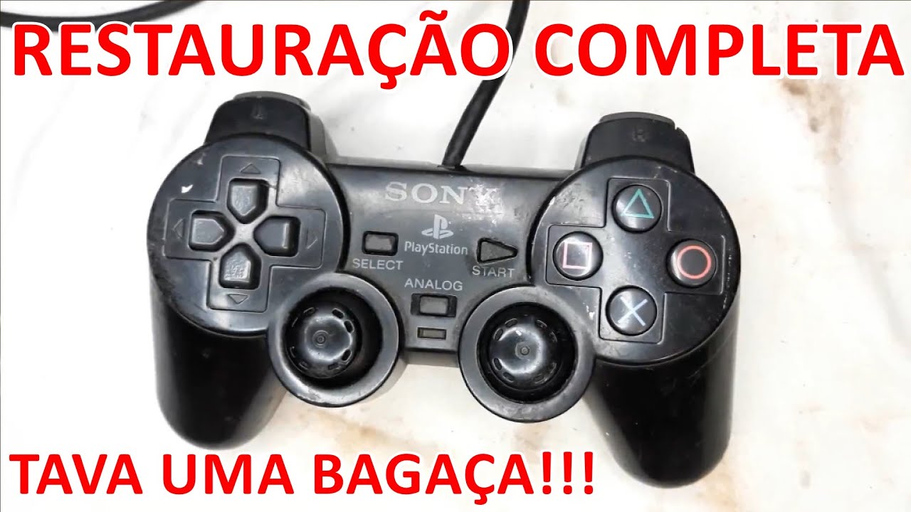 RESTAURANDO CONTROLE ORIGINAL PS2!!!