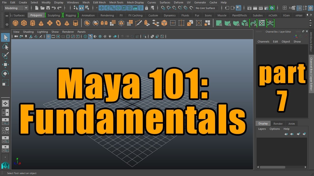 Maya 101 - Основы 07 - Текстуры, управление проектами и демонстрация текстурирования