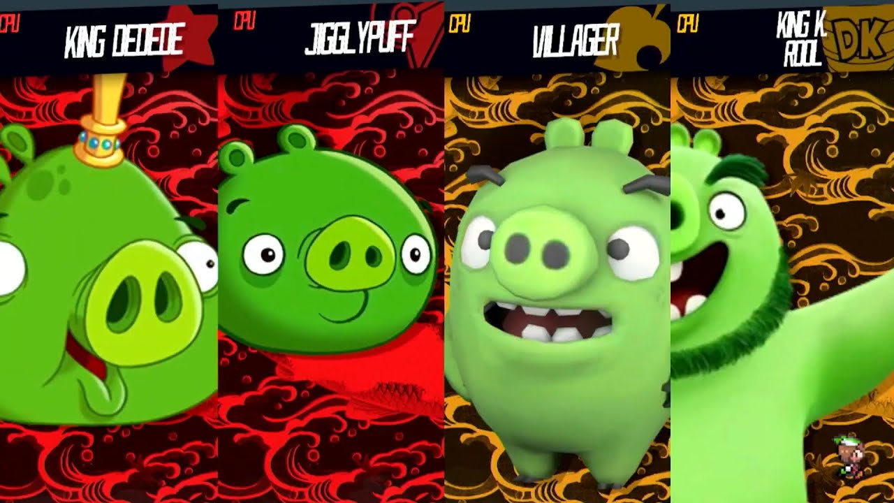 Game Pigs Vs Movie Pigs - Requested Smash Bros Battle