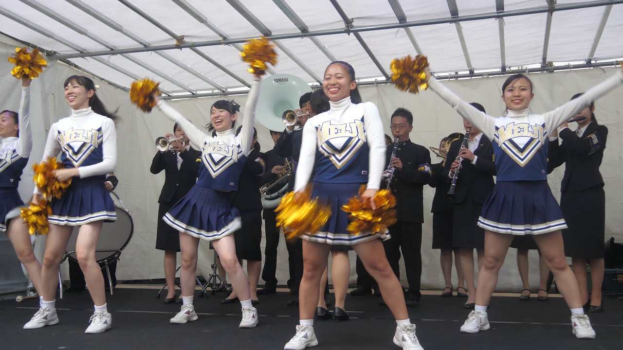 神田小川町ライブイベントワクワクFesta2017① DIAMONDS 明治大学応援団バトン･チアリーディング部JESTERS