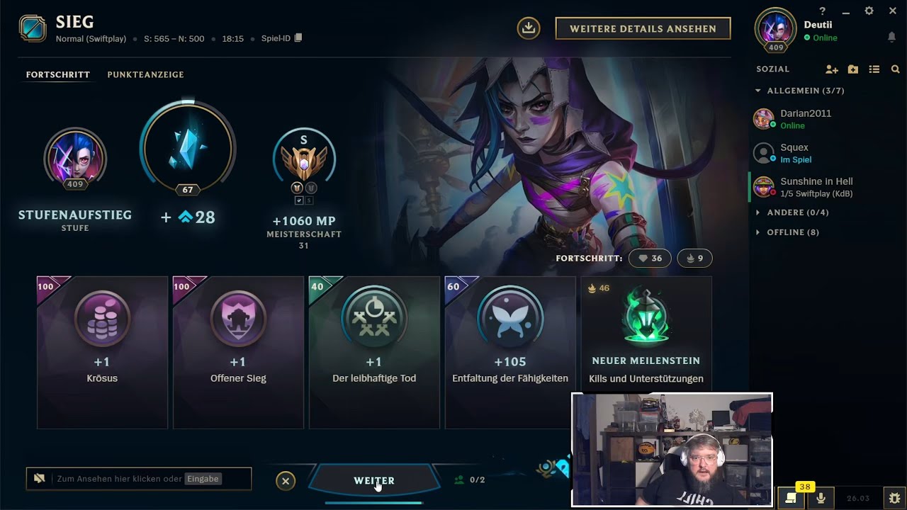 League of Legends | SWIFTPLAY | Jinx | S | w/friends | 14.02.2026 | 9