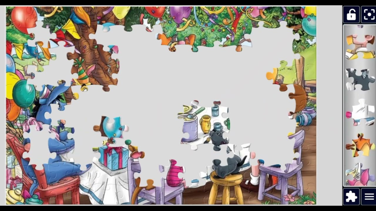 Winnie Pooh🧸🐻& Friends Celebrate Birthday Party🥳💖🎉🌹🎊🎀🧩 @jigsawzone 