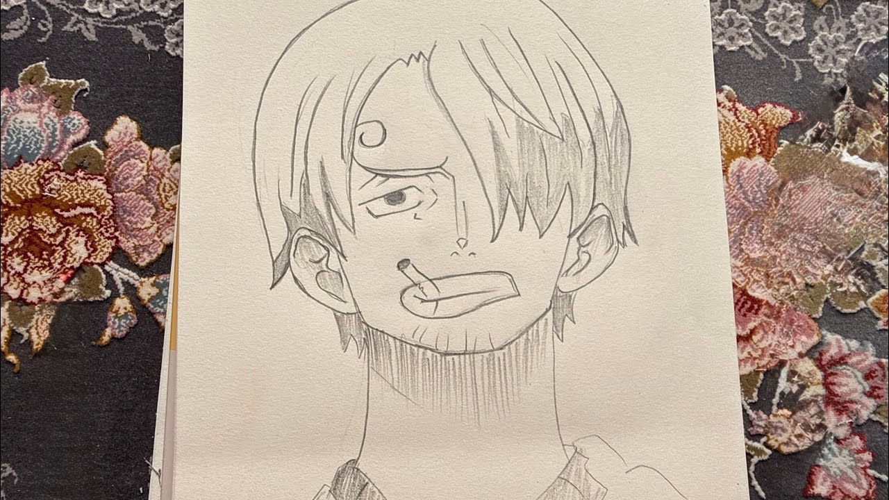 How to Draw Sanji from One Piece step by step for beginners|| Easy drawing of Anime character 