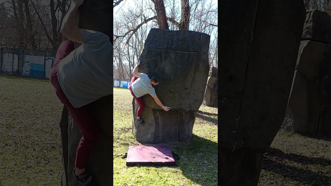 Planty Bieńczyckie HE 6B+ , rejon Hutnik Krak&oacute;w #climbing #rockclimbing #bouldering  #urbanclimbing