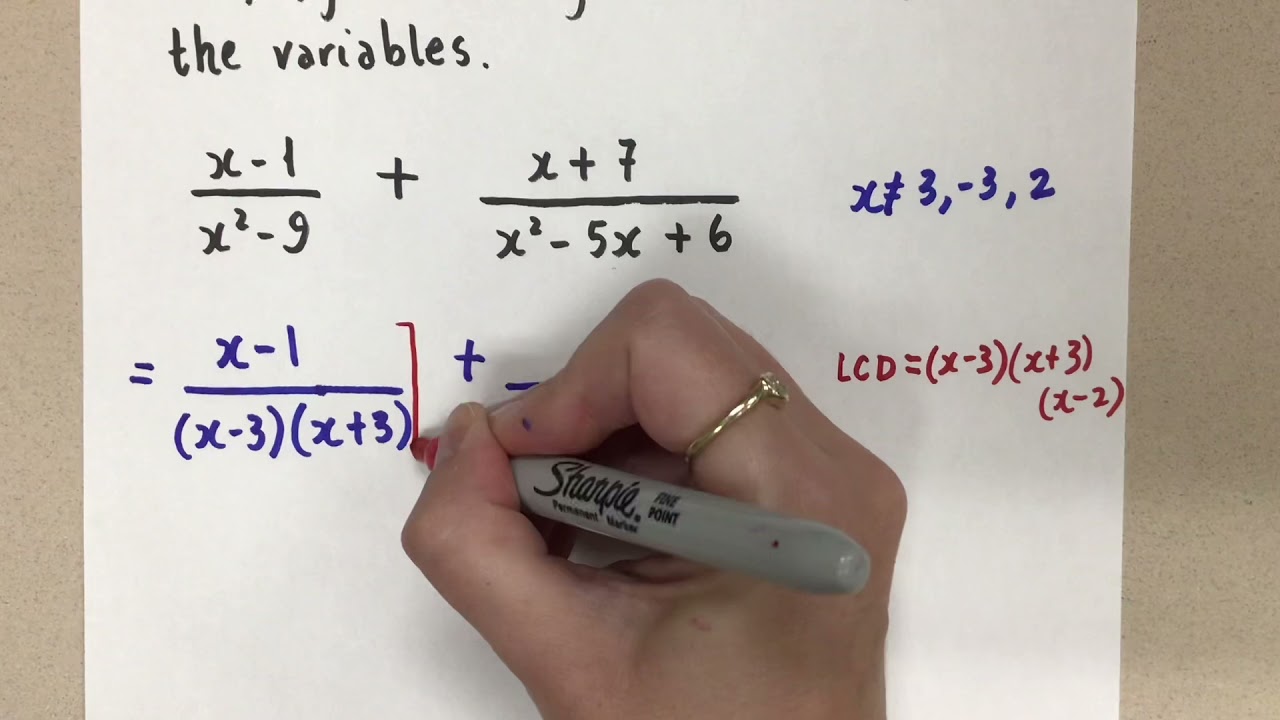 Adding/Subtracting Rational Expressions