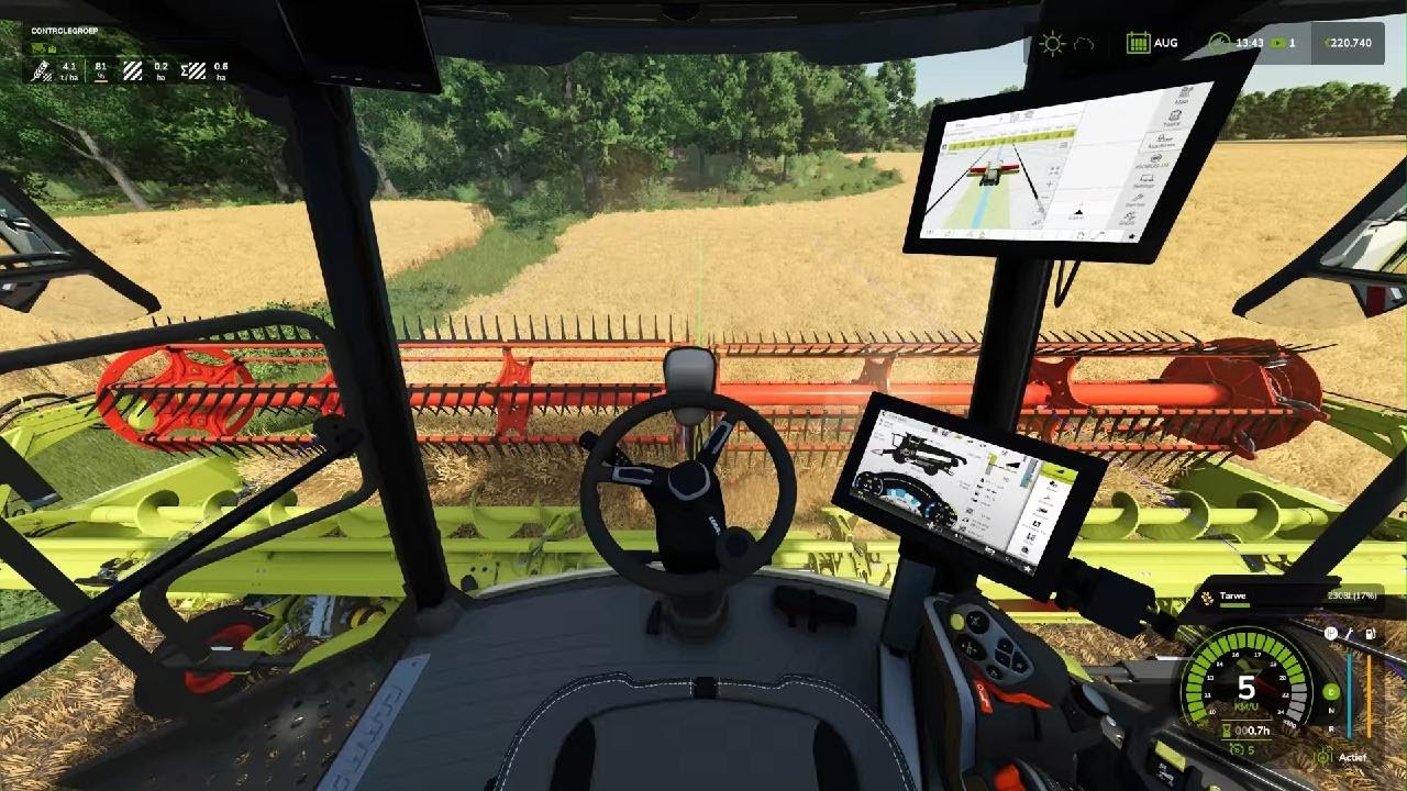 Tarwe oogsten met de Claas Lexion 6900 - Lunow Mecklenburg Vorpommern #49 FS25 Westdijk-Farming