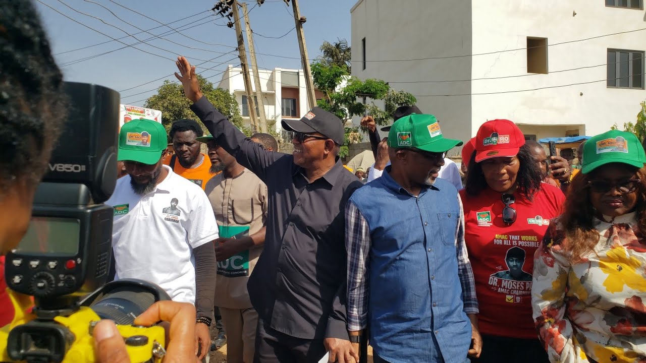 Peter Obi With Senator Abaribe Campaigning for Dr.mo kado-kuchi Abuja Incoming AMAC Elections