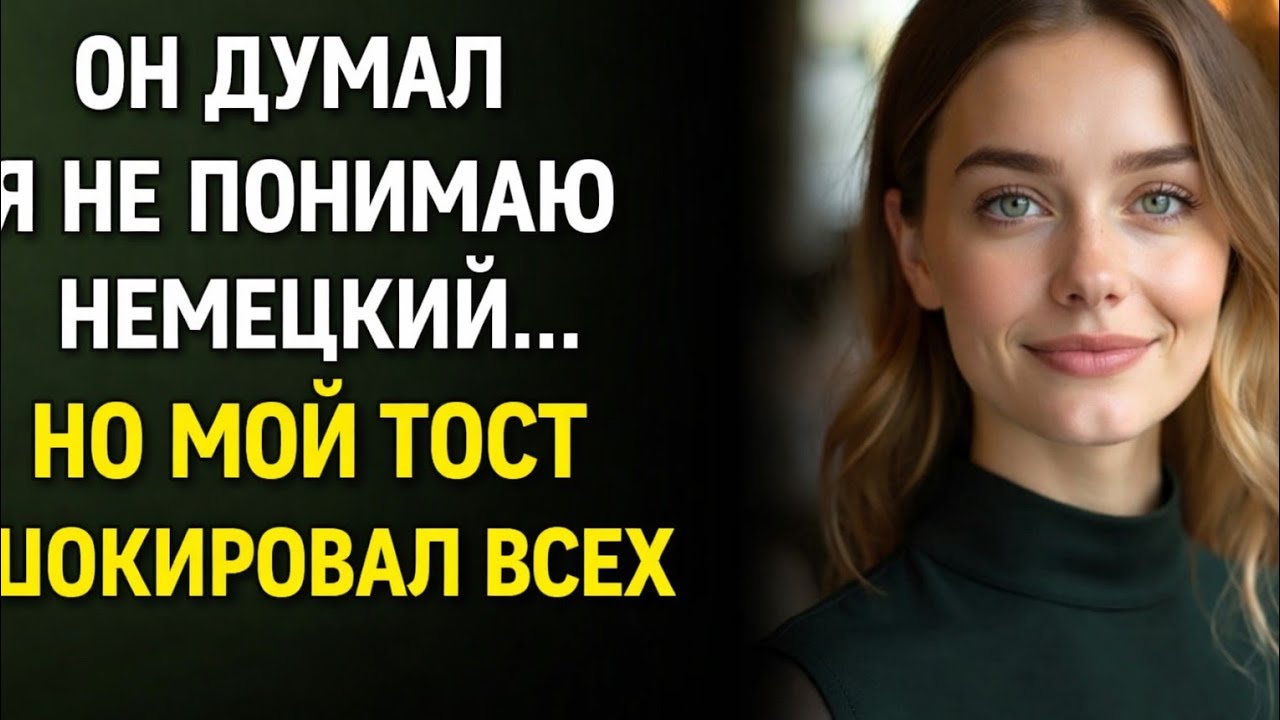 ОН ДУМАЛ Я НЕ ПОНИМАЮ НЕМЕЦКИЙ… НО МОЙ ТОСТ ШОКИРОВАЛ ВСЕХ НА КОРПОРАТИВЕ