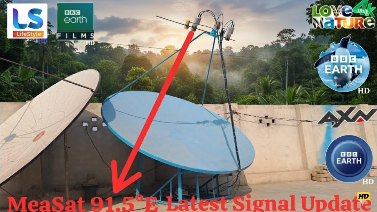 Measat 91.5E C Band latest update on 7.6 feet 🛰 Dish Antenna. (Date 22-01-2026).