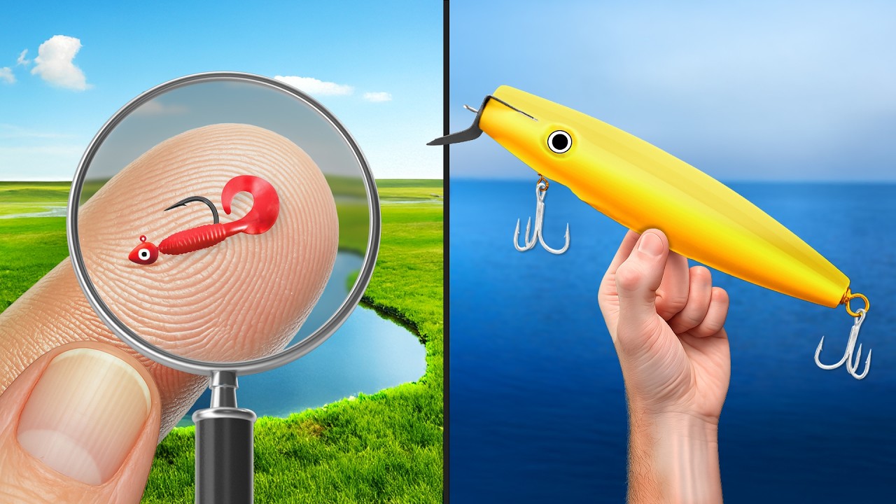 Small vs Big Fishing Challenge