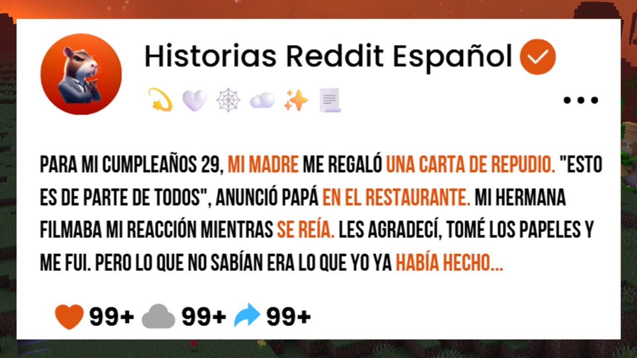 Para Mi Cumpleaños 29, Mi Madre Me Regaló Una Carta De Repudio. 