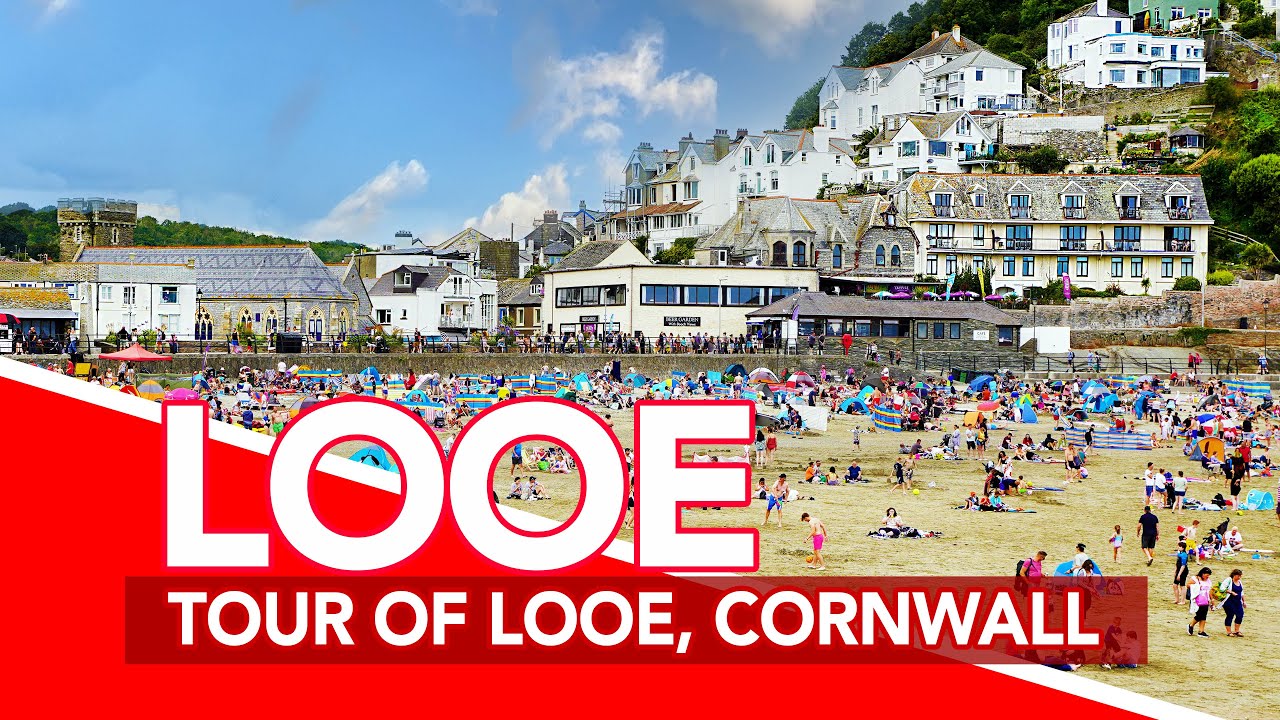 LOOE | Tour of LOOE, CORNWALL, UK from town centre to Looe Beach