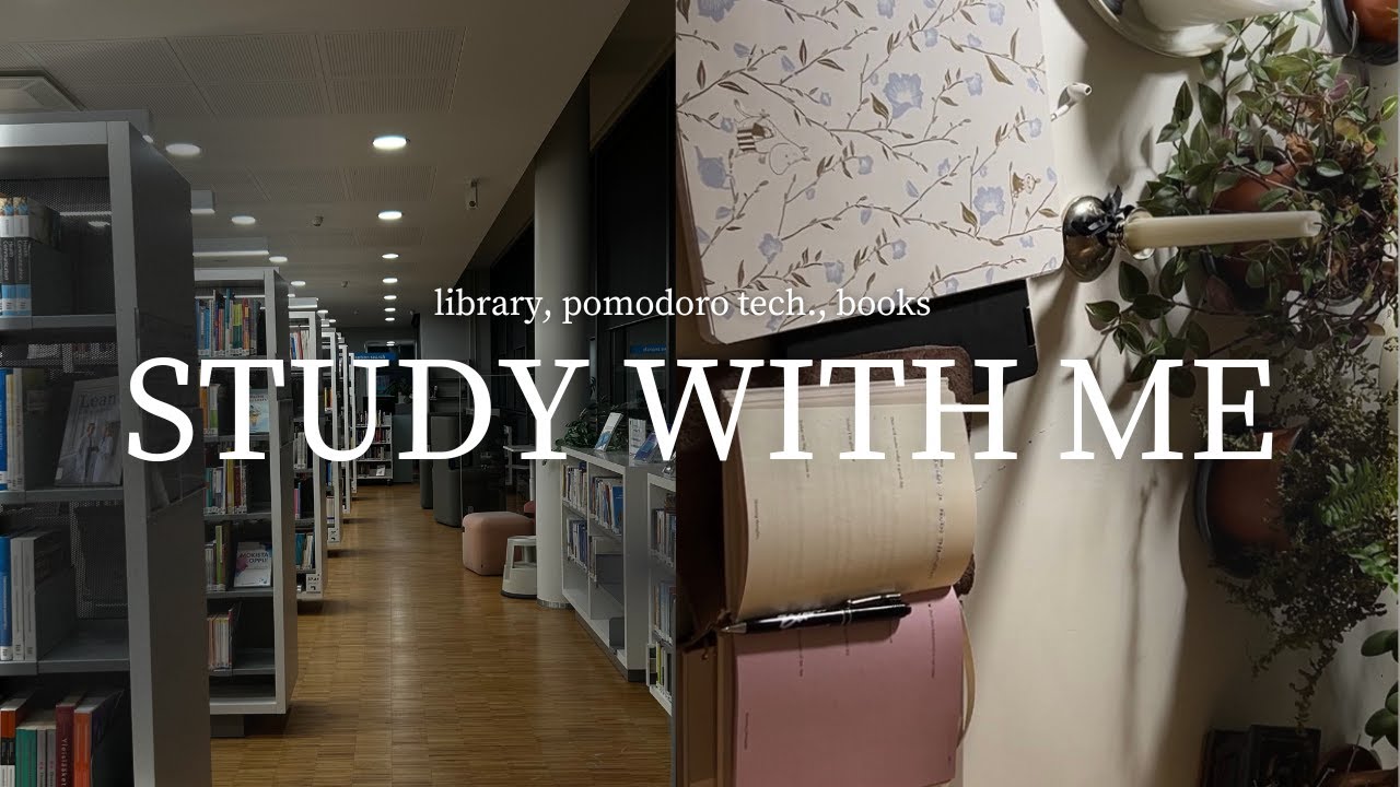 Day in my life | library, school stuff, pomodoro