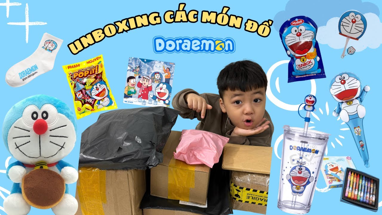 Chuối TV | Unboxing Các Món Đồ Doraemon