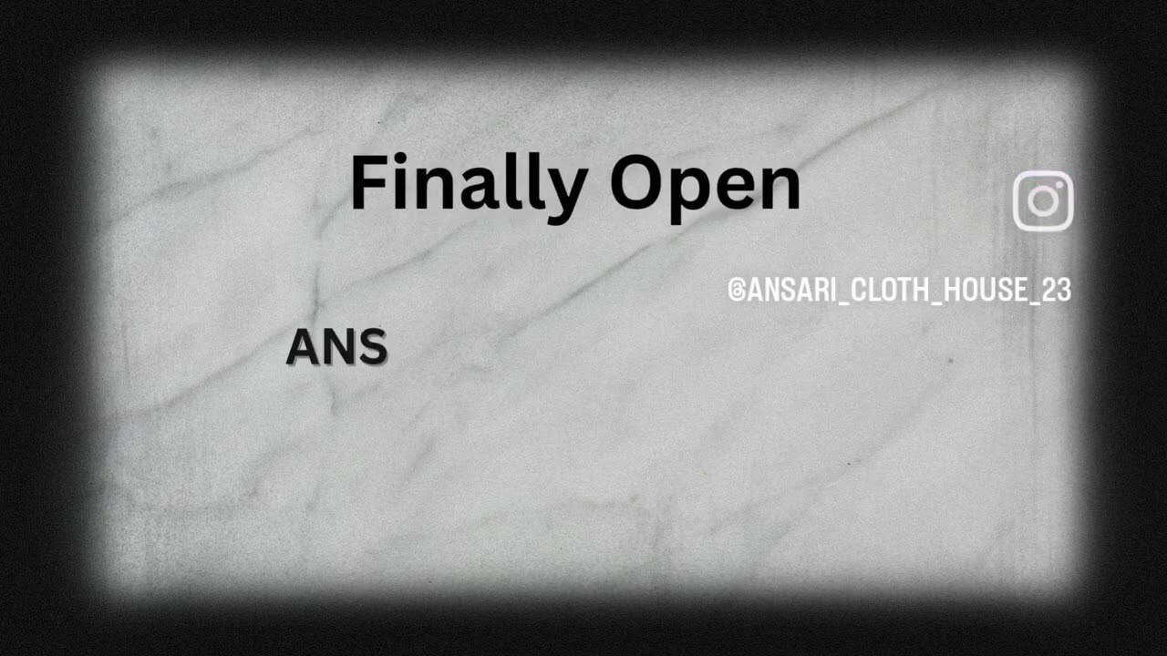 Finally open 👉 ANSARI CLOTH HOUSE 