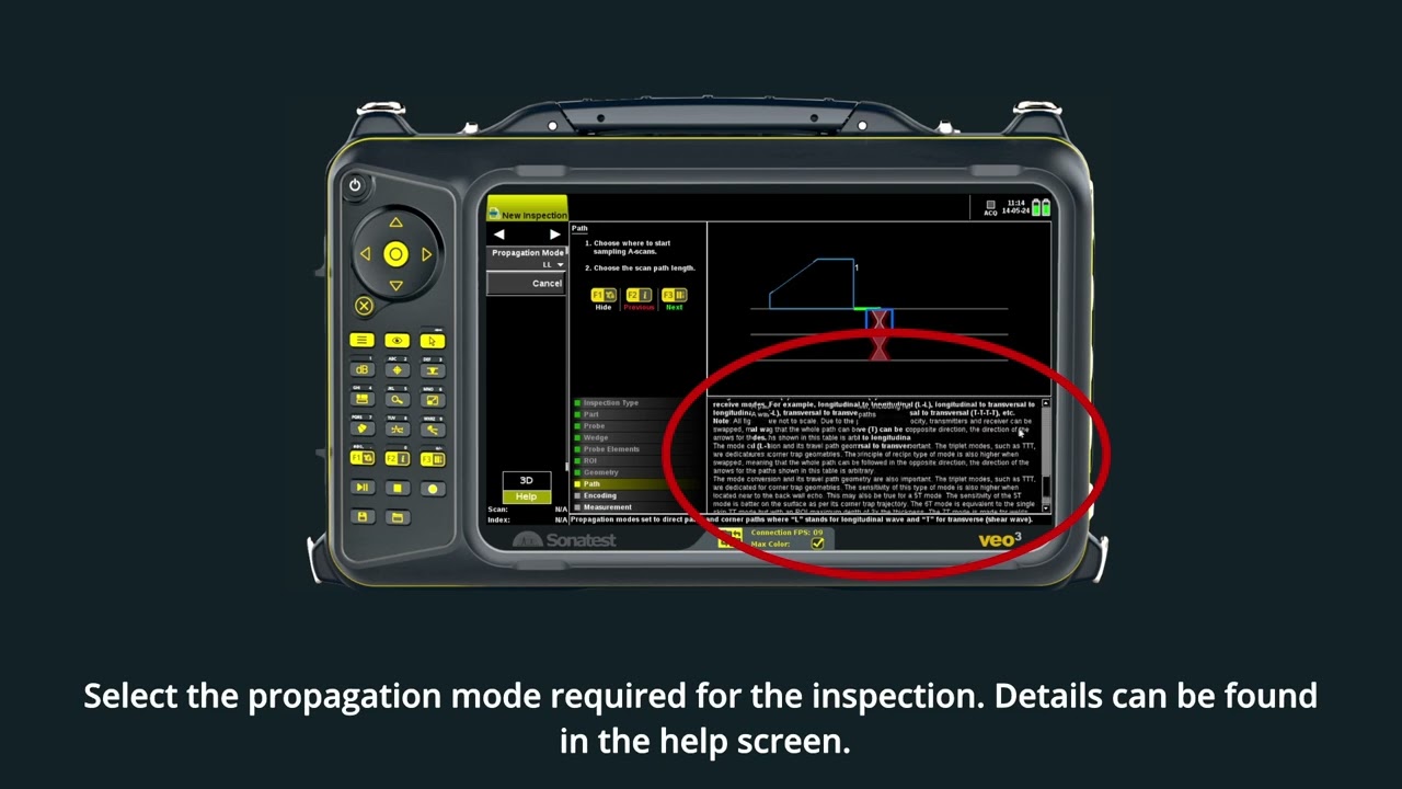 VEO3 - How to Setup TFM Scan