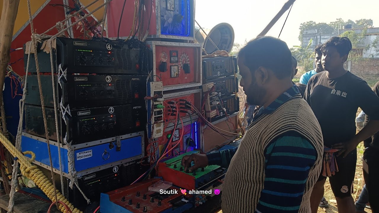 সুপার সাউন্ড নতুন বক্স 😱 দ্বিতীয় ফিল্ড মালিক হবু কাকা খুদ বাজিয়ে বেস সেটিং করছে ☠️ 