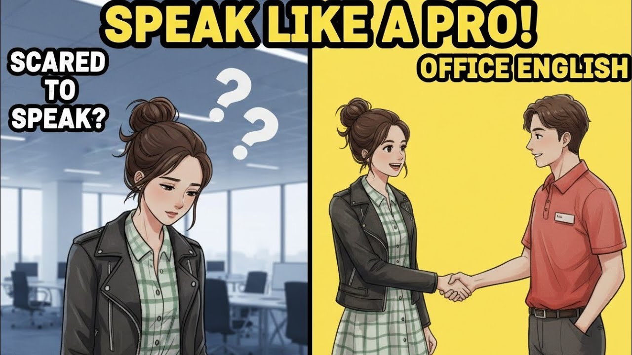 Stop Being Afraid to Speak English at the Office! (Daily Life Dialogue)