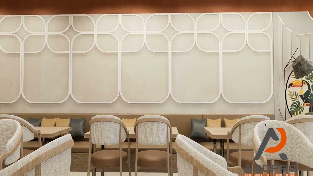 KAPPI & KRAVINGS | Warm modern café vibes by ARCPRO INTERIOR DESIGNS, crafting unique spaces.