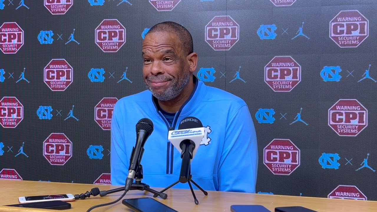 UNC Hubert Davis Pre-Kansas Press Conference | Inside Carolina Interviews