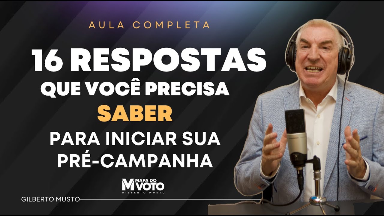 Aqui 16 resposta que você precisa saber antes de iniciar a pré-campanha.