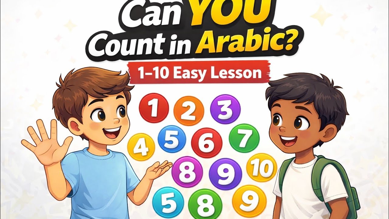 Learn Arabic Numbers 1–10 | Arabic Counting for Beginners(Alternative)