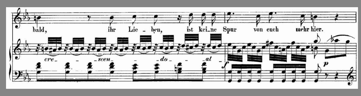 Als Luise die Briefe Accompaniment - Mozart K.520 - Eb