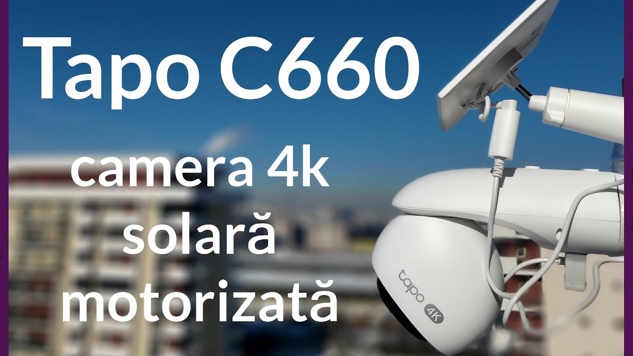 Tapo C660 camera solară 4K smart motorizată care se mișcă automat după subiect când iese din cadru