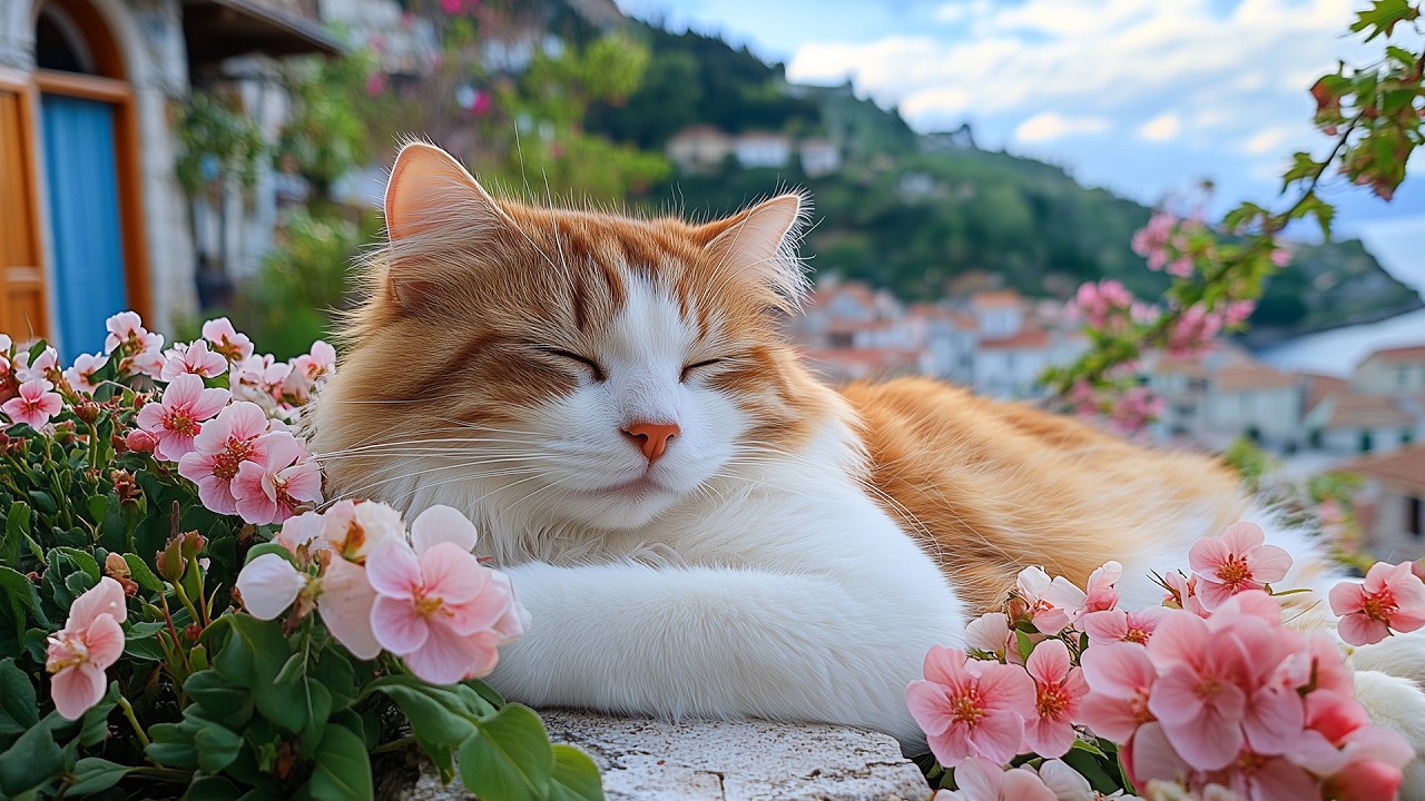 12 Hours Of Calming Music for Cats 🐈 Slow Ambient Cat Music 🎵 Calm Bedtime Sleep 😴 No Ads
