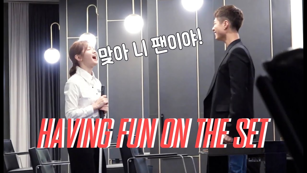 Park Bo Gum and Park So Dam Having Fun On The Set Of Record Of Youth