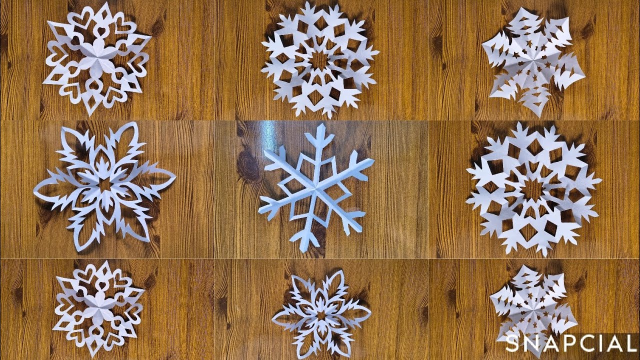  DIY making Christmas paper snowflake ❄️ ideas #tutorial#diy#papersnowflake 