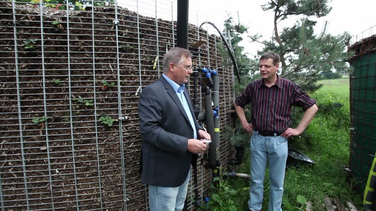 100 Tage nach dem Aufbau native power Biomeiler zur Moorhexe Ottersberg Gespr&auml;ch