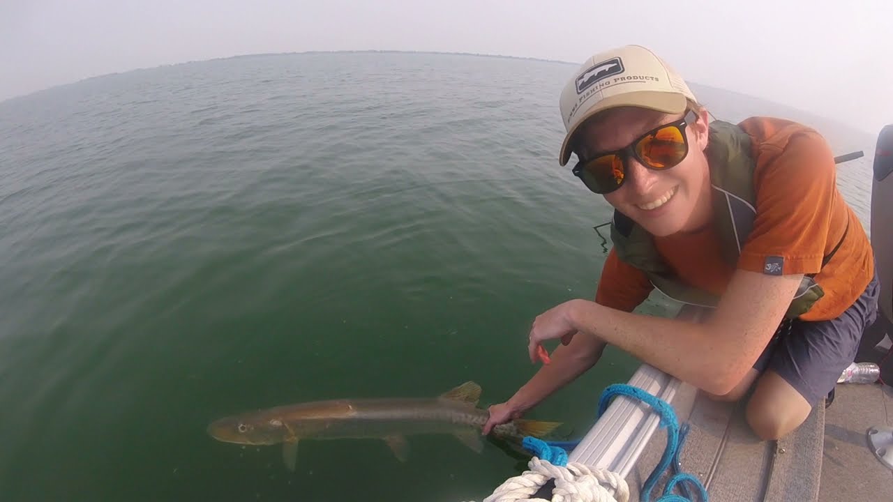 Fishing St Clair Muskies in Wildfire Smog