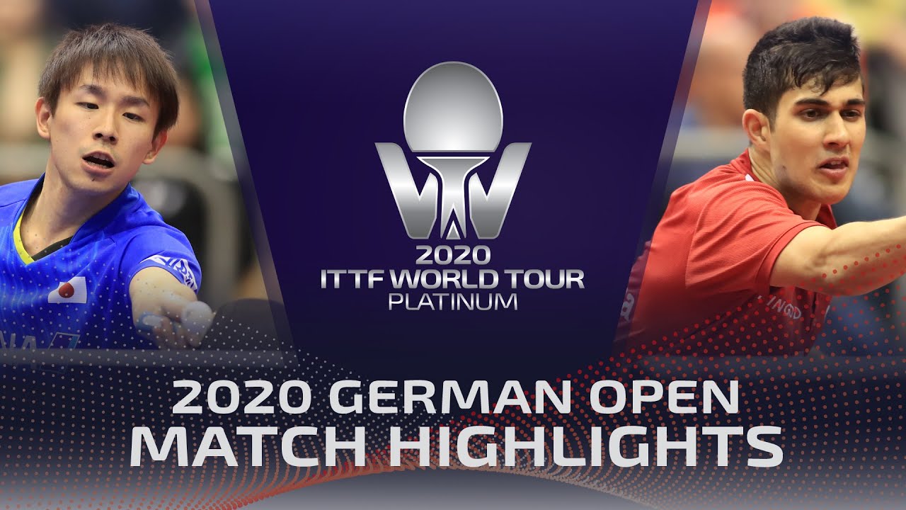 Koki Niwa vs Kanak Jha | 2020 ITTF German Open Highlights (R32)