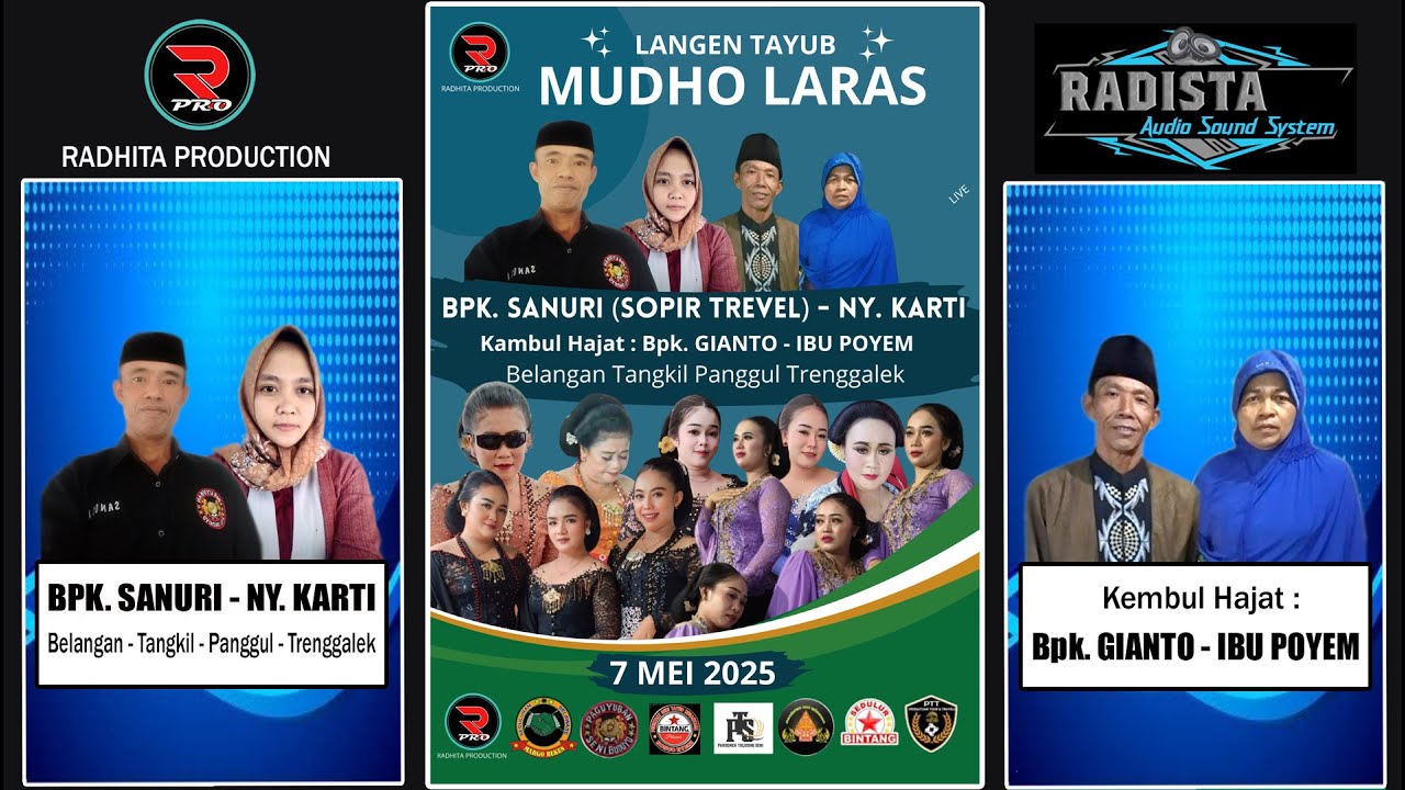 Tayub MUDHO LARAS Live Bp. SANURI (Sopir Trevel) - NY. KARTI || Belangan Tangkil Panggul Trengalek