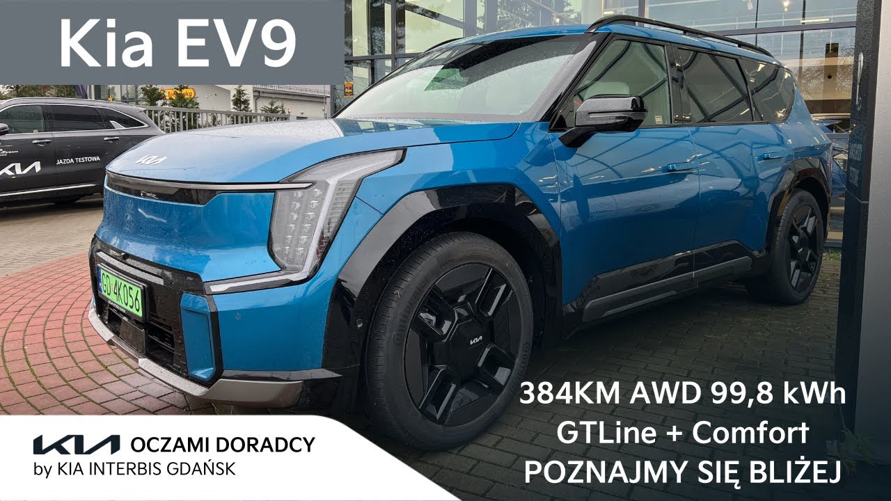 Nowa Kia EV9 [384KM AWD 99.8kWh] wersja GTLine z fotelami KOMFORTOWYMI - Poznajmy się bliżej!