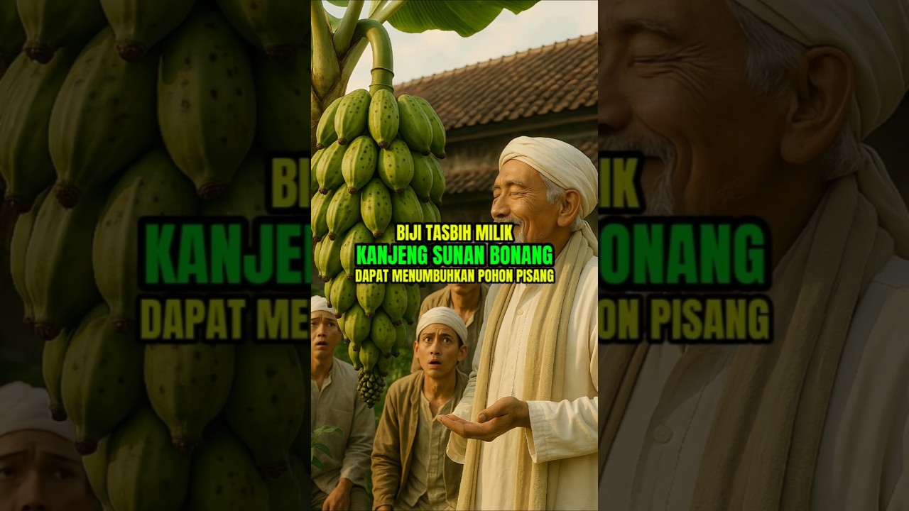 Karomah Sunan Bonang Mengubah Biji Tasbih Menjadi Pohon Pisang #walisongo #sejarahnusantara #kisah