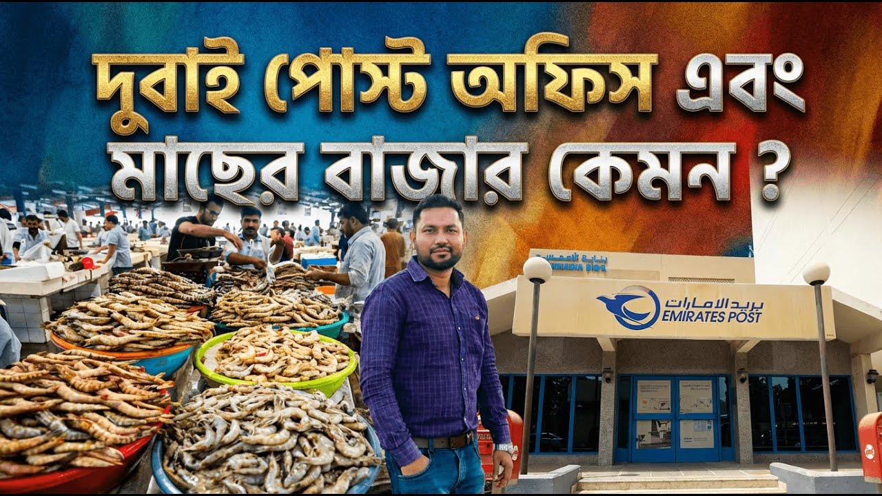 দুবাই POST অফিস এবং FISH মার্কেট কেমন? 😱🇦🇪 | সত্যিকারের অভিজ্ঞতা | Dubai Vlog Bangla