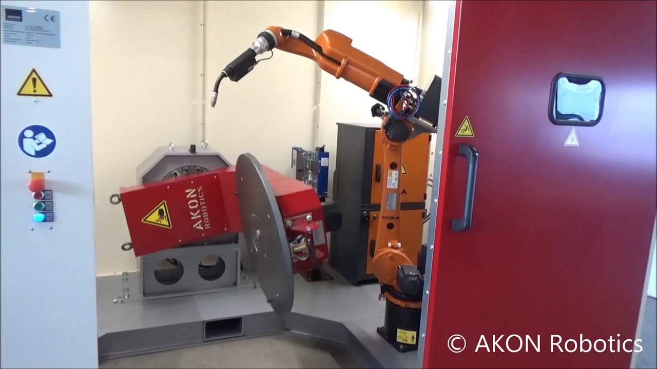 Schwei&szlig;roboter | MIG / MAG - WIG / TIG schwei&szlig;en | Schwei&szlig;roboterzelle mit Positionierer