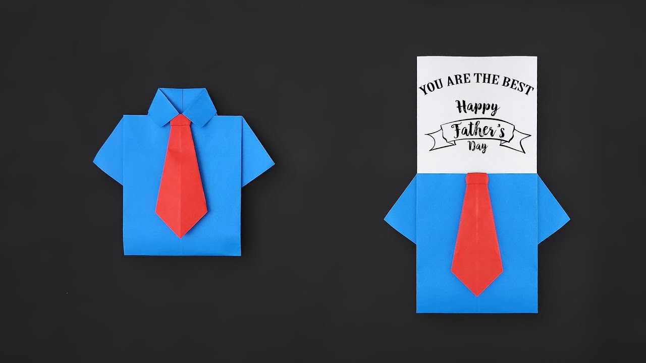 How to make an origami Father’s Day card with a secret message inside!