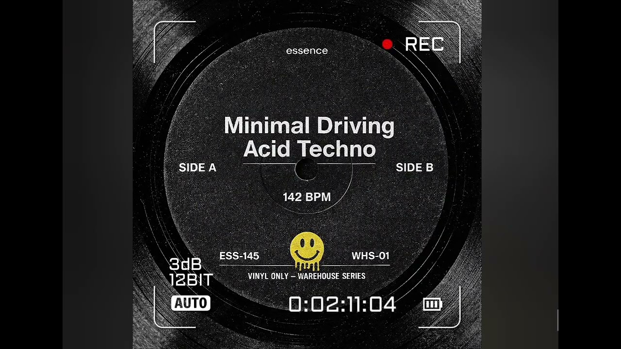 Minimal Driving Acid Techno — 142 BPM | Instrumental Warehouse Groove