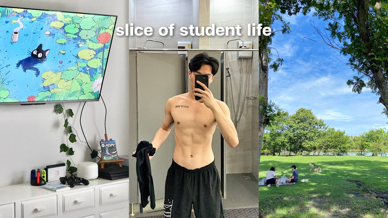 Slice of student life🍋| ชีวิตนอกห้องเรียนของนักศึกษา, กิน ออกกำลังกาย ดูแลตัวเอง