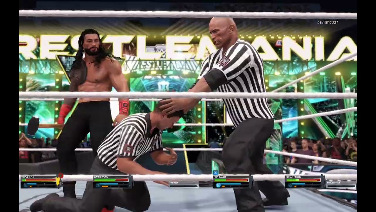 Referee is THE ROCK   wwe 2k25 tuf f16 intel core 5 210h 4050 6gb 