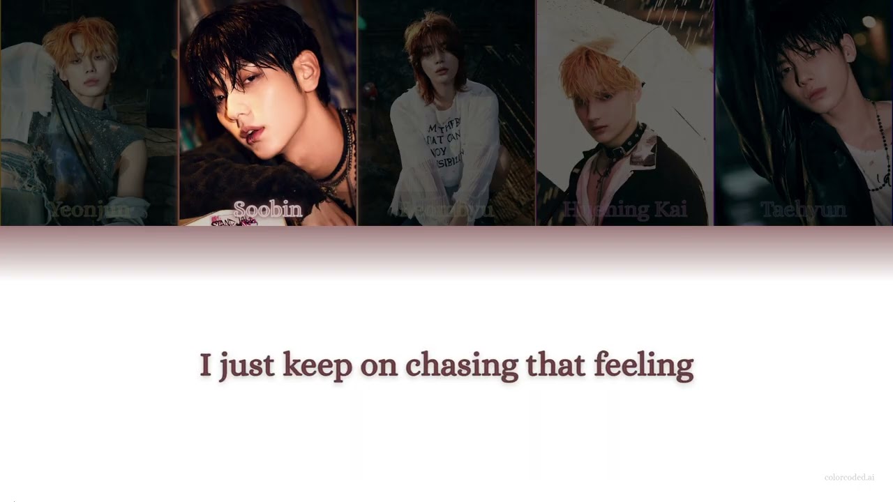 [Color Coded Lyrics] TXT - CHASING THAT FEELING (Rom/Eng) - COVER