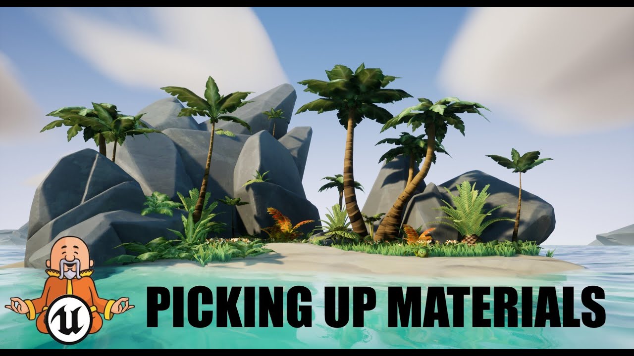 Picking Up Materials & Applying Highlight  - #4 Island Survival Game Unreal Engine 5.1 Tutorial