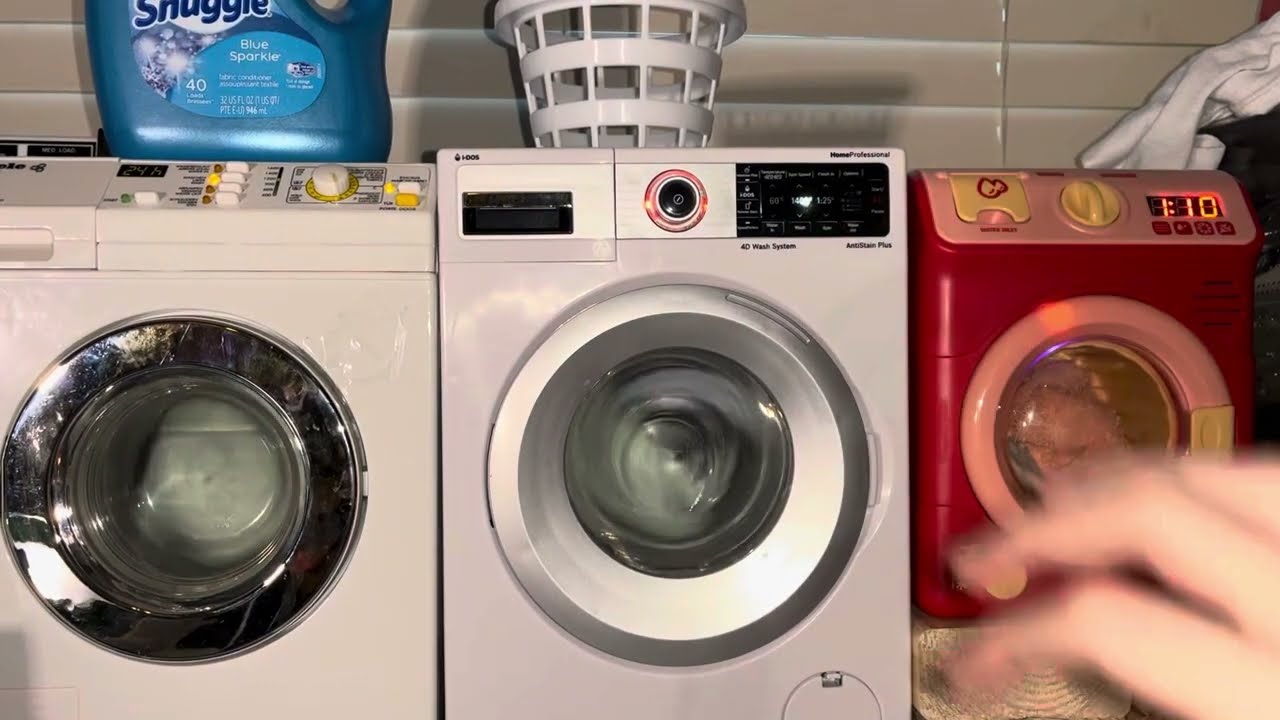 AutismPlay: wash race 49 - Miele Softronic vs Bosch serie 4 vs New Hisense toy washers / 30 min wash