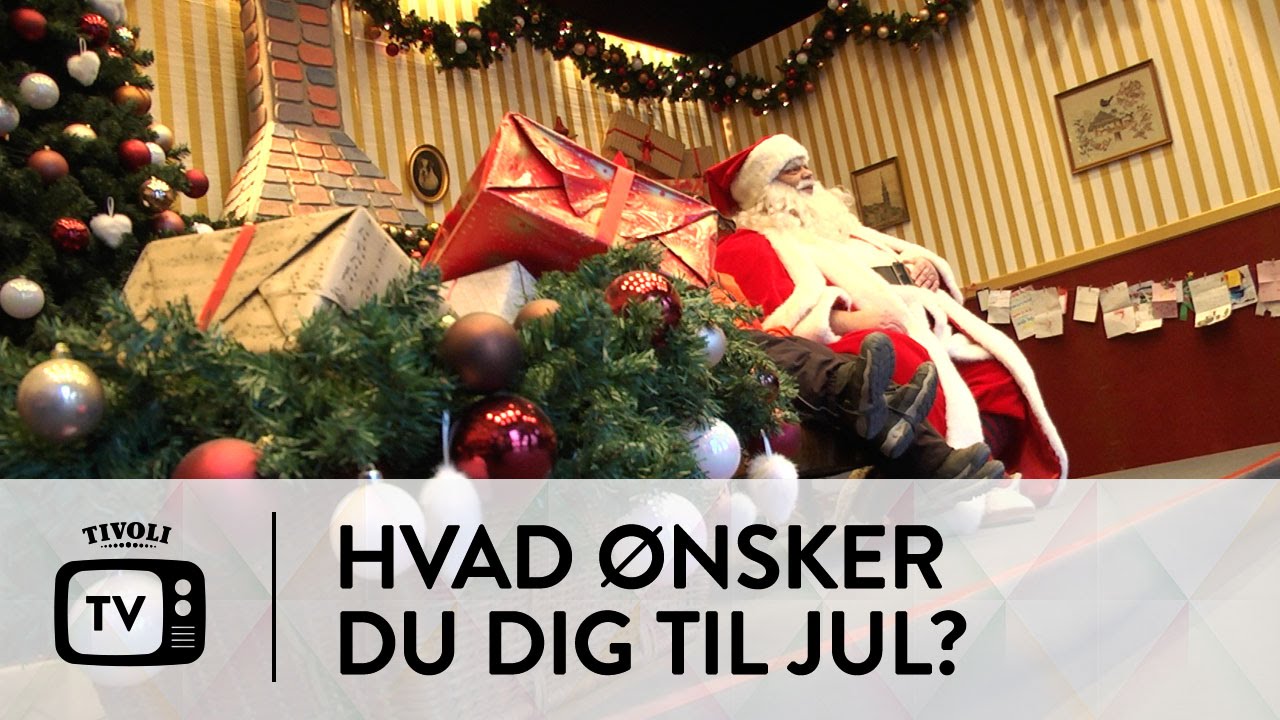 Julemanden tager imod gaveønsker i Tivoli